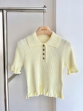 Áo cộc SANDRO vàng ( có set)