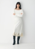 Chân váy ARITZIA lụa cải ren 2 màu