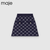 Chân váy Maje navy hoạ tiết