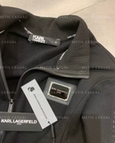 Áo khoác KARL LAGERFELD đen logo ngực