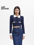 Áo SELF PORTRAIT navy cổ trắng