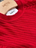 Áo len BA&SH đỏ len mỏng