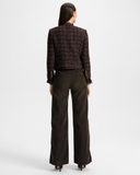 Áo khoác VERONICA BEARD nâu dạ tweed