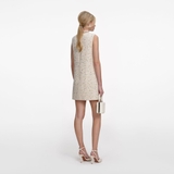 Váy tweed SELF PORTRAIT sát nách bling vàng