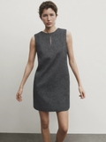 Váy MASSIMO DUTTI dạ xương cá
