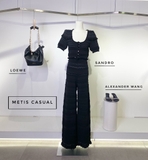 Áo SANDRO len móc dáng lửng