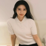 Áo len MAJE kem cổ ngọc cộc tay