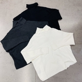 Áo len COS cổ lọ trơn 3 màu dáng loose