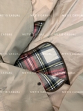 Trencoat Hazzy kẻ đỏ