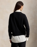 Áo len RALPH LAUREN gấu đen đính hoa