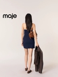 Váy MAJE 2 dây navy cải trắng