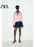 Sơ mi ZARA da lộn