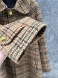 Áo dạ CELINE kẻ nâu