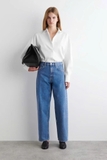 Quần Jean COS baggy xanh nhạt
