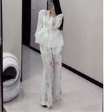 Áo ZIMMERMANN peplum hoa