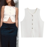 Áo sát nách ZARA khuy bạc