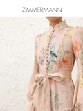 Váy ZIMMERMANN hoa cam nude