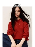 Áo len BA&SH đỏ len mỏng