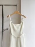 Váy 2 dây ALEXIS kem kèm belt