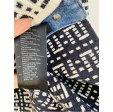 Áo khoác SANDRO jean cải len logo S