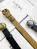 Belt LOEWE mặt logo tròn