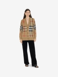 Cardigan BURBERRY kẻ đỏ