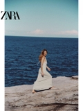 Váy cổ yếm Zara thun