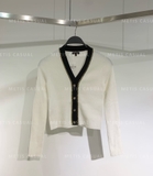 Cardigan JORYA trắng viền đen