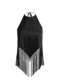 Áo yếm lụa ALICE OLIVIA tua rua
