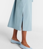 Váy sơ mi JIL SANDEL xanh kèm belt