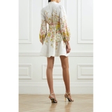 Váy ZIMMERMAN trắng hoa thân