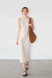 Váy MASSIMO DUTTI linen sát nách