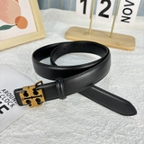 Belt TORY BURCH đen logo vàng