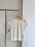 Áo SEZANE trắng hoa cúc nhí