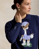 Áo len RALPH LAUREN gấu navy cổ bẻ
