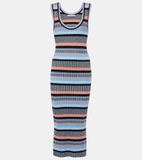 Váy 2 dây VERONICA BEARD sát nách xanh cải màu