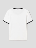 Tshirt ALICE OLIVA  cô gái viền cổ đen
