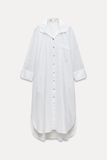 Váy ZARA sơ mi linen túi ngực 3 màu