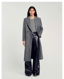 Áo SANDRO ghi cổ ngọc trai