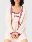 Cardigan MAJE viền đỏ