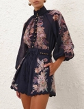 Sơ mi ZIMMERMANN navy (có set)