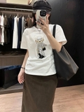 Tshirt RALPH LAUREN gấu khuyên tai tag tím