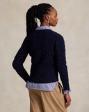 Cardigan RALPH LAUREN vặn thừng khuy sừng 2026