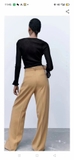 Quần xuông Zara 1 khuy 2 màu