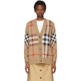 Cardigan BURBERRY kẻ đỏ