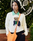Áo len RALPH LAUREN kem gấu xanh