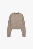 Cardigan ZARA nâu hàng khuy
