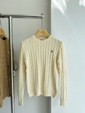 Áo len RALPH LAUREN trơn cổ tròn dài tay 4 màu