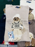 Áo len RALPH LAUREN kem gấu chó