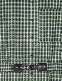 Váy sơ mi MAJE kẻ xanh lá kèm belt